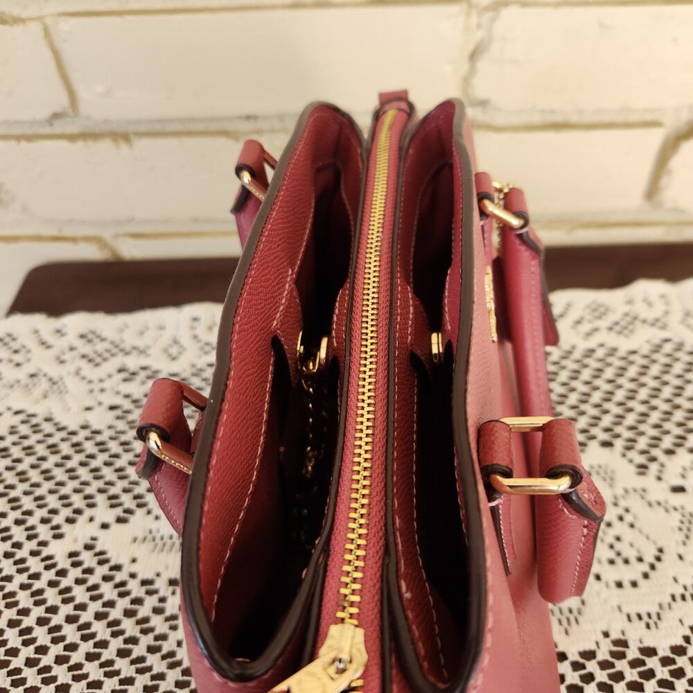 Like New Coach Sage Pink Leather Shoulder Bag Pure - Picture 13 of 15